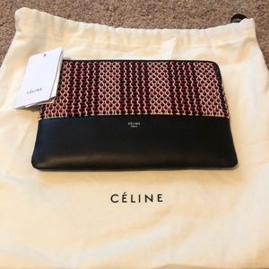 Celine Solo Scarlet Pouch NWT